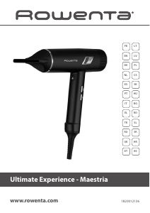 Manual de uso Rowenta CV9920F0 Ultimate Experience Maestria Secador de pelo