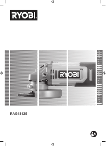 Brugsanvisning Ryobi RAG18125-0 Vinkelsliber