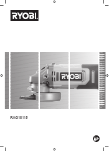 Mode d’emploi Ryobi RAG18115-0 Meuleuse angulaire
