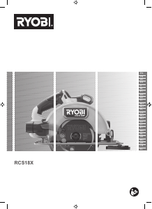 Manuale Ryobi RCS18X-0 Sega circolare