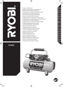 Vadovas Ryobi R18AC-0 Kompresorius
