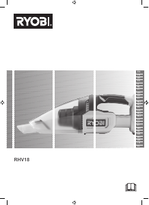 Rokasgrāmata Ryobi RHV18-0 Rokas putekļsūcējs