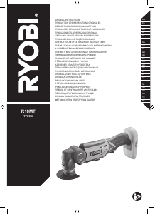 Manual Ryobi R18MT-0 Ferramenta multifunções