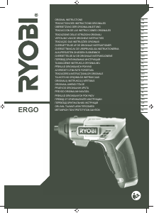 Handleiding Ryobi ERGO Schroefmachine