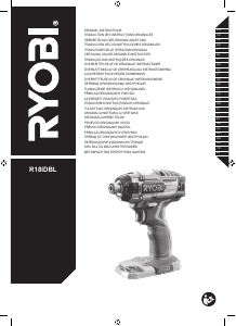 Manual de uso Ryobi R18IDBL-0 Atornillador