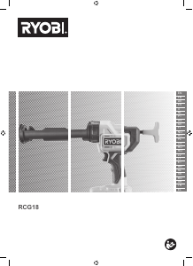 Manuale Ryobi RCG18-0 Pistola sigillante
