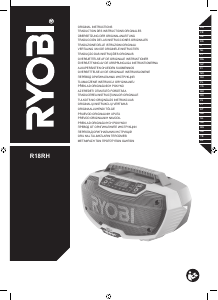 Manual Ryobi R18RH-0 Aparelho de som