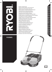 Kullanım kılavuzu Ryobi R18SW3-0 Zemin temizleme makinesi