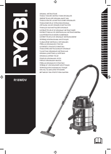Kullanım kılavuzu Ryobi R18WDV-0 Elektrikli süpürge