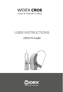 Manual Widex Cros-S Hearing Aid