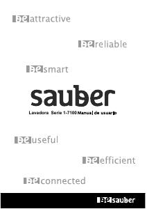 Manual de uso Sauber SERIE 1-7100 Lavadora