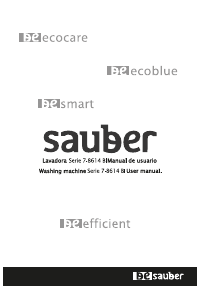 Handleiding Sauber SERIE 7-8614BI Wasmachine