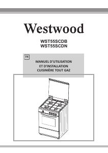 Mode d’emploi Westwood WST55SCDN Cuisinière