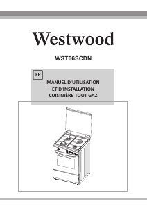 Mode d’emploi Westwood WST66SCDN Cuisinière
