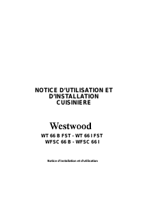Mode d’emploi Westwood WT66IFST Cuisinière