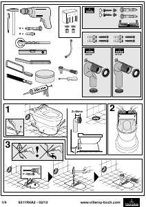 Mode d’emploi Villeroy and Boch Architectura 9211R4A2 Toilette