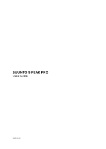 Handleiding Suunto 9 Peak Pro Sporthorloge