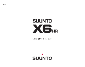 Manual Suunto X6HR Sports Watch