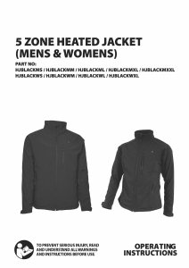 Manual Total Tools HJBLACKWS Jacket