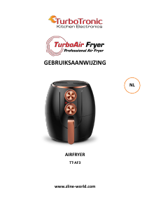 Handleiding TurboTronic TT-AF3 TurboAir Friteuse