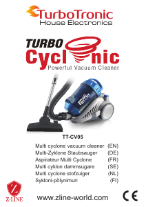 Handleiding TurboTronic TT-CV05 Turbo Cyclonic Stofzuiger