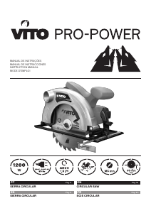 Manual Vito VISC12185A Serra circular