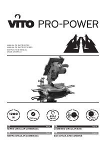 Mode d’emploi Vito VISCC12210 Scie à onglet