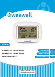 Handleiding Weewell WHM140 Weerstation