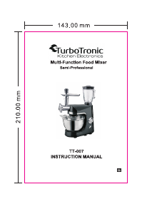 Manual TurboTronic TT-007 Food Processor