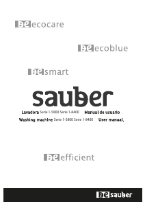 Manual de uso Sauber SERIE 1-8400 Lavadora
