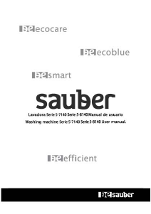 Manual de uso Sauber SERIE 5-8140I Lavadora