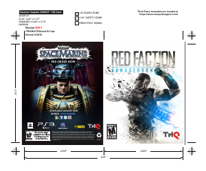 Handleiding Sony PlayStation 3 Red Faction - Armageddon