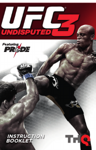 Manual Sony PlayStation 3 UFC 3 - Undisputed