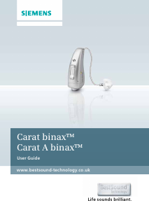 Handleiding Siemens Carat A binax Hoortoestel