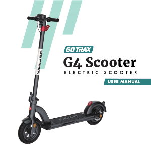 Handleiding GOTRAX G4 Elektrische step