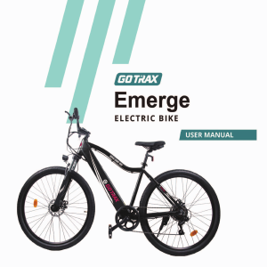 Manual GOTRAX Emerge Electric Bicycle