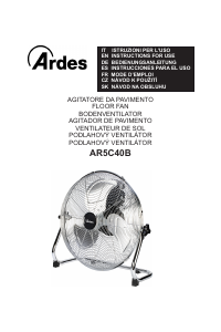Manuale Ardes AR5C40B Ventilatore