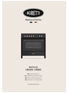 Mode d’emploi Boretti CRI915 Cuisinière