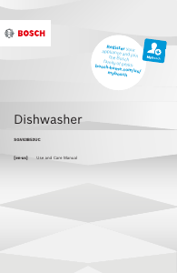 Manual Bosch SGV43B53UC Dishwasher