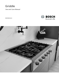Manual Bosch HEZ9GR41UC Hob