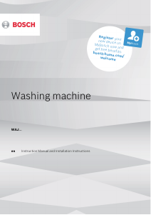 Manual Bosch WAJ2846GIN Washing Machine