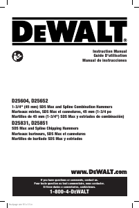 Manual DeWalt D25604K Demolition Hammer