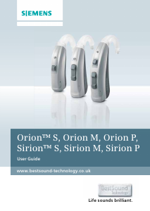 Manual Siemens Sirion M Hearing Aid