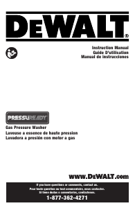 Manual DeWalt DXPW3400PR Pressure Washer
