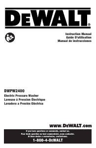 Mode d’emploi DeWalt DWPW2400 Nettoyeur haute pression