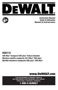 Handleiding DeWalt DCH172B Boorhamer