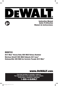 Mode d’emploi DeWalt DCH733B Perforateur
