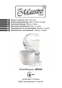 Handleiding Maestro MR-556 Handmixer