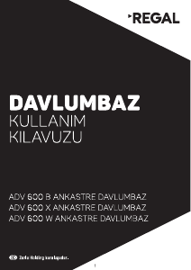 Kullanım kılavuzu Regal ADV 600 B Davlumbaz