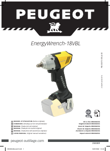 Mode d’emploi Peugeot ENERGYWRENCH-18VBL Visseuse à choc